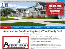 Tablet Screenshot of americanairconditioningsa.com